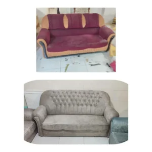 تعمیر مبل قبل و بعد